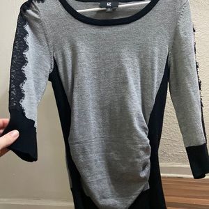 Maternity sweater?  Didn’t know that butXL fits like a medium but stretchy belly